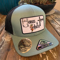 HHH Patch Ball Cap- Dark Turq. & Black Pacific 104c