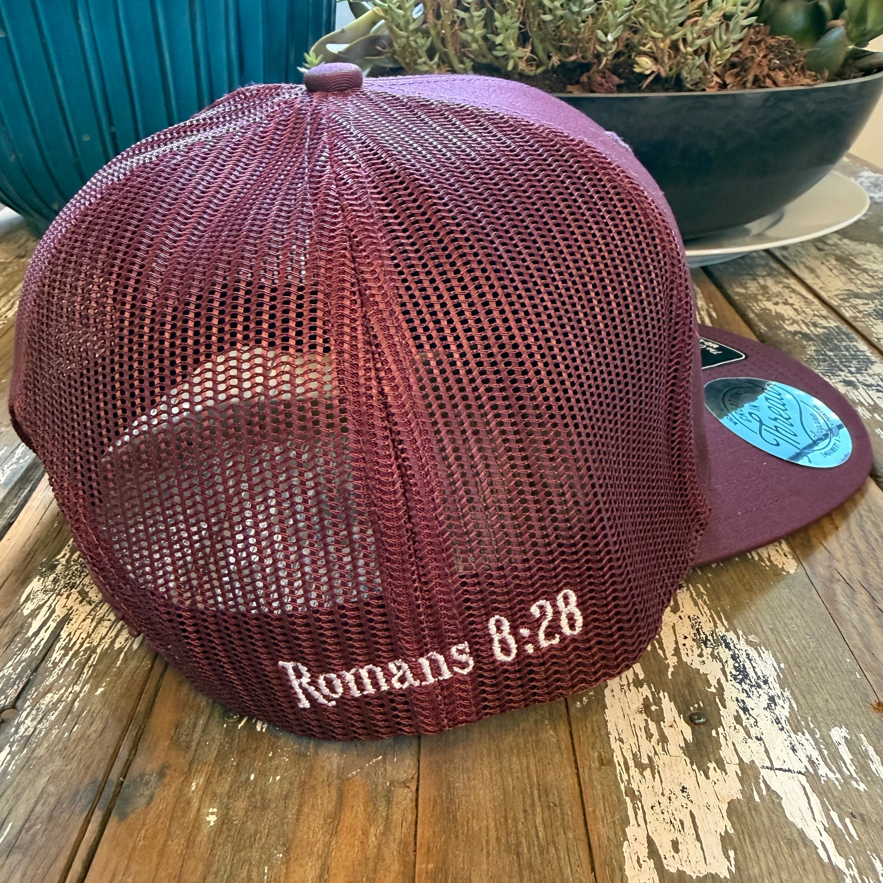 HHH Patch Ball Cap- Maroon Richardson 112