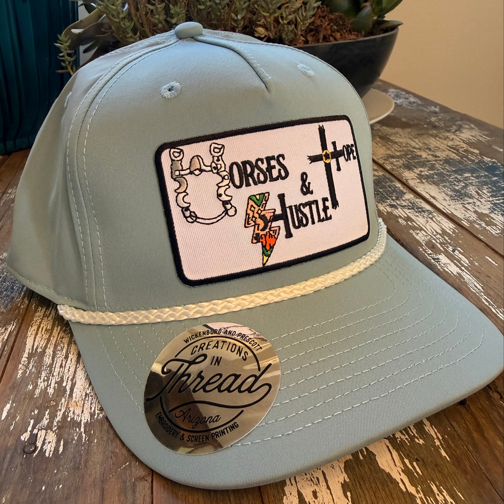 HHH Patch Ball Cap- Light Blue Richardson Performance 258